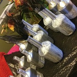 Glittered Liquor bottles